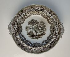 1831-1840 Clyde Pottery Company. Early nineteenth century glazed ceramic plate.