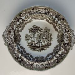 1831-1840 Clyde Pottery Company. Early nineteenth century glazed ceramic plate.