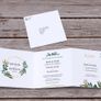 Geometric-Leaf Wedding Invites Image 3