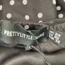 Prettylittlething  black polka dot ruched dress plus size new Image 9