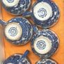 60s Arklow Pottery Willow Pattern cups and saucers x7 Image 2