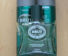 Brut Gift set includes 2 deo and aftershave