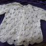 Hand knitted Crochet Lace Cardigan Jacket Image 3