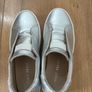 Mint Velvet Silver Platform Trainers Size 5 Image 3