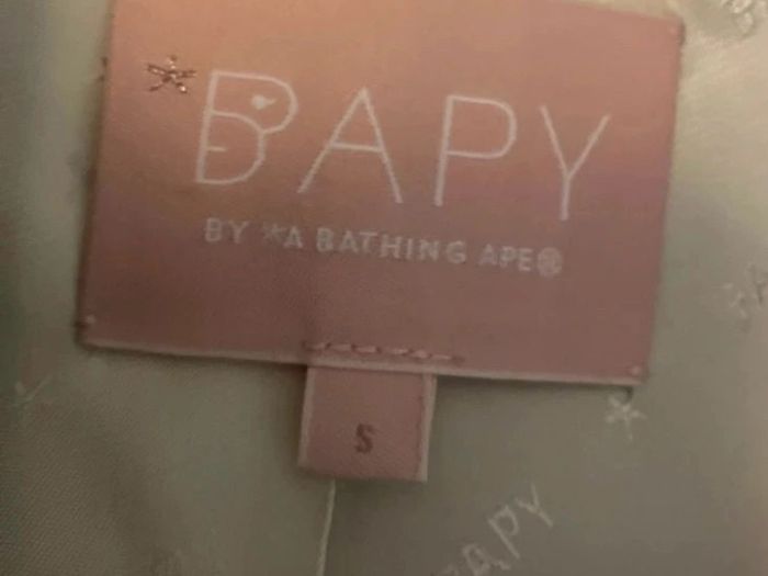 BAPY By A Bathing Ape Beige Trench Coat - Gold Star Buttons - Size S (14) see fit note
