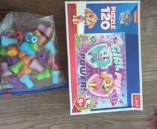 paw patrol puzzle 120 pc and letter stamps