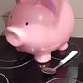 Giant piggy bank money saving tin Image 2
