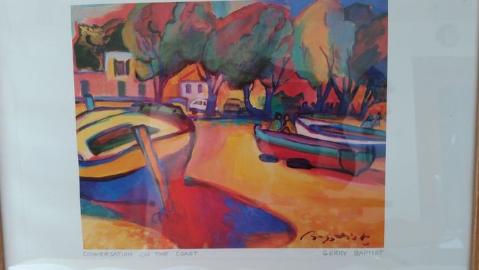 Framed & signed print by Gerry Baptist