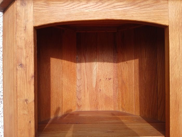 Solid Oak Corner Unit