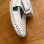Kickers white leather christening baby booties 0-9 months Image 3