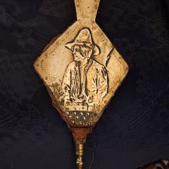 Vintage bellows featuring a brass front
