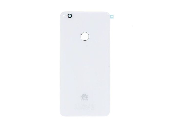 For Huawei P8 Lite 2017 Battery Back Plate Cover Rear Glass White With Adhesive - FHT034HBK