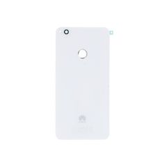For Huawei P8 Lite 2017 Battery Back Plate Cover Rear Glass White With Adhesive - FHT034HBK