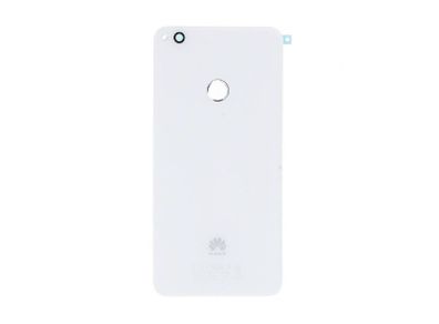 For Huawei P8 Lite 2017 Battery Back Plate Cover Rear Glass White With Adhesive - FHT034HBK