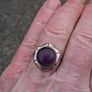 Vintage Amethyst Sterling Silver Ring(7.2g) Image 7
