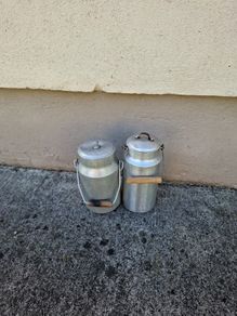 Lot of 2 fridge milk can churn postage possible