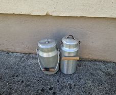 Lot of 2 fridge milk can churn postage possible