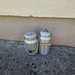 Lot of 2 fridge milk can churn postage possible