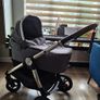 Mamas&papas Travel system Pram Pushchair Bundle with Cybex Cloud T Car Seat&base Image 2