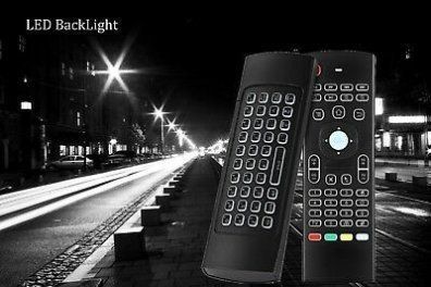 PREMIUM Wireless Mini Keyboard TouchPad Remote Control Airmouse for Android TV / Kodi XBMC Backlit (With Back Light)