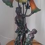 Lady & Children Dancing 3 Shades lamp Image 4