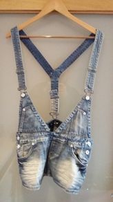 Brand new. Dungaree denim skirt.