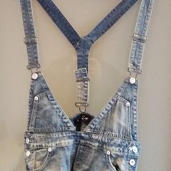 Brand new. Dungaree denim skirt.