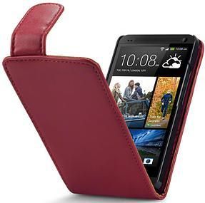 HTC ONE Flip Case Cover in Black / Pink / Purple / Red