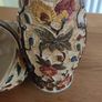 Indian Tree Pottery Jug Pitcher with basket H J Wood Vintage Ceramic Vase Staffordshire 579 Image 10