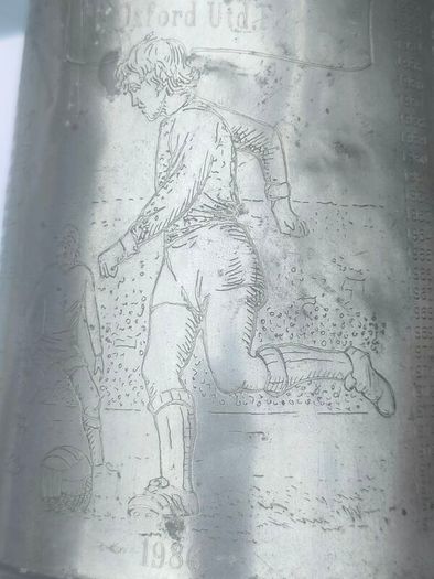 1872-1979 FA Cup Oxford Utd Memorial Pewter tankard