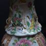 Pair of Vintage Chinese Hand Painted Porcelain Vases 23cm Image 6