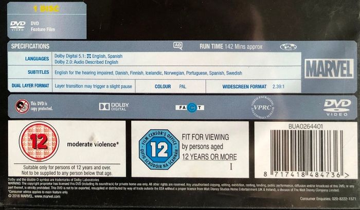 Captain America Trilogy (Marvel) Chris Evans [Movie DVD]