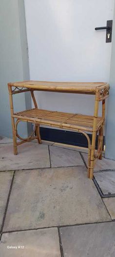 Mid Century Italian Bamboo Console table