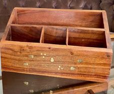 Vintage Wooden Handmade Decorative Letter Rack Desk Tidy