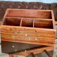 Vintage Wooden Handmade Decorative Letter Rack Desk Tidy