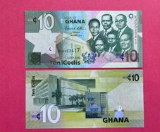 Ghana  10. Cedis  2010  Pick  39b.  UNC