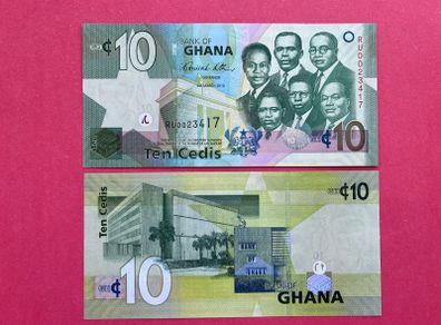 Ghana  10. Cedis  2010  Pick  39b.  UNC