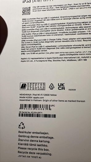 iPad A16 - Brand New - 128gb - All Colours
