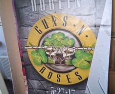 Guns N Roses Poster. Modern Day Re-Print Of Slane 2017 Concert Poster.Collect In Dublin Or Receive Via Post.