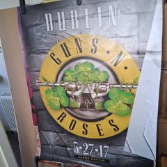 Guns N Roses Poster. Modern Day Re-Print Of Slane 2017 Concert Poster.Collect In Dublin Or Receive Via Post.