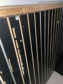 Black Slat Wall Sheets x 6