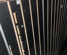 Black Slat Wall Sheets x 6