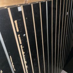 Black Slat Wall Sheets x 6