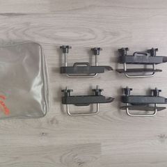 Car Roof Bars 4PCS/set Stainless Steel U-Bolts Clamps Universal Car Van Mounting Fitting Kit Car Roof Luggage Accessories Roof Box Car Roof Rack