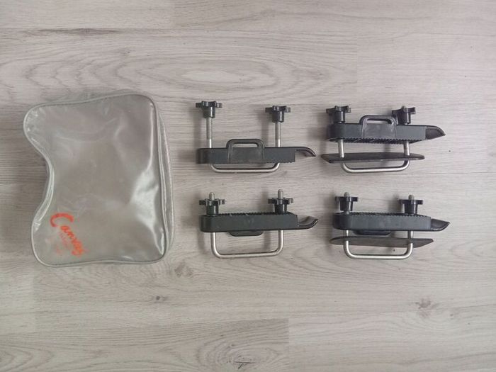 Car Roof Bars 4PCS/set Stainless Steel U-Bolts Clamps Universal Car Van Mounting Fitting Kit Car Roof Luggage Accessories Roof Box Car Roof Rack