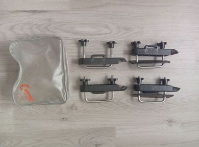 Car Roof Bars 4PCS/set Stainless Steel U-Bolts Clamps Universal Car Van Mounting Fitting Kit Car Roof Luggage Accessories Roof Box Car Roof Rack