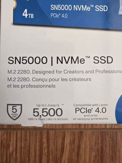 WD 4tb gen4 m.2 ssd