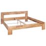 Bed Frame Solid Oak Wood 160x200 cm Image 3