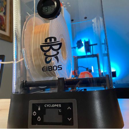 EIBOS Extra Large Dry Box, Filament Dryer,1.75mm, 2.85mm, 3.00mm 3D Filament Compatible: DRY FAST, EXTRA LARGE, Dry Sift Screen