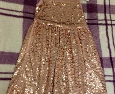 Sequins dress rose gold age 3-4